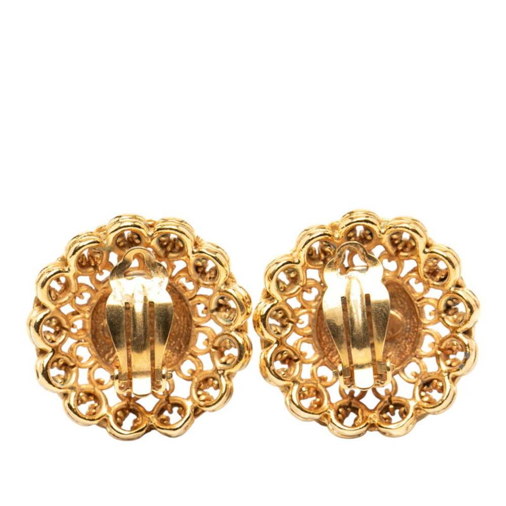 Chanel Vintage Earrings Gold-Tone Metal #246967C61B - Picture 2 of 3